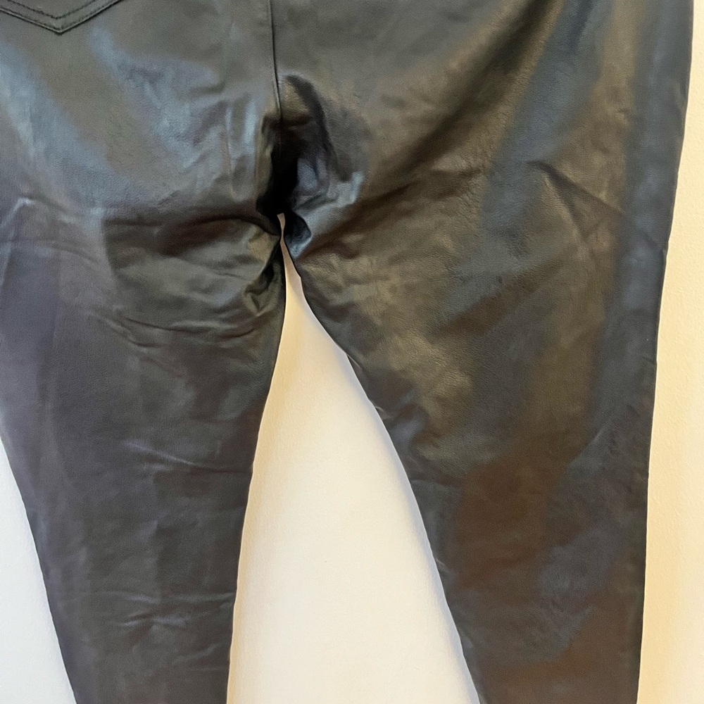 Faux leather pants